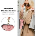 thumbnail image 7 of Phone Case for Samsung Galaxy S21 Plus S21+ 5G Wallet Cover with Screen Protector and Wrist Strap Lanyard RFID Card Holder Ring Stand Cell Accessories S21+5G S21plus 21S + S 21 21+ G5 Women Men Pink, 7 of 7