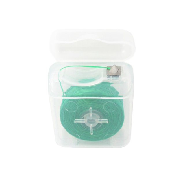 50m Floss Inter- Cleaner Built-in Spool Flat Wire Flosser Replacement Core Mint Flavor