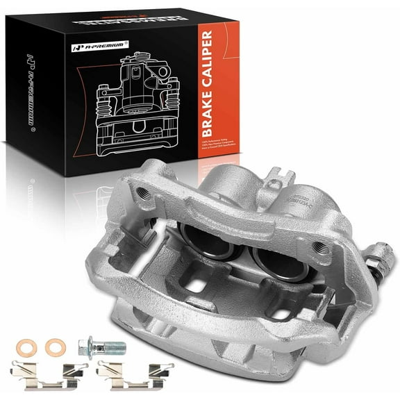 A-Premium Disc Brake Caliper Assembly with Bracket Compatible with Nissan Frontier 2005-2019 Pathfinder 2005-2012 Front Driver Side