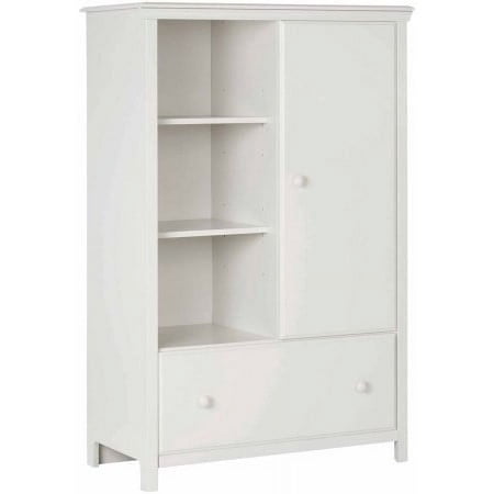 South Shore Cotton Candy Armoire with Drawer, White