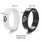 thumbnail image 3 of IFMYA-anillo Punk de Metal para hombre y mujer, sortija con forma de corazón, en blanco y negro, joyería de amor, regalo para amantes, 2022, 3 of 4