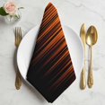 thumbnail image 2 of Burnt Orange Black Ombre Cloth Napkins, Modern Abstract Striped Gradient Washable and Reusable Dinner Napkins Set of 2, Table Napkin for Kitchen Party Birthday Wedding Hotel Housewarming 20"x20", 2 of 9