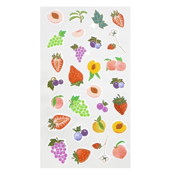 Recollections Fruit Puffy Stickers, 12 Pack