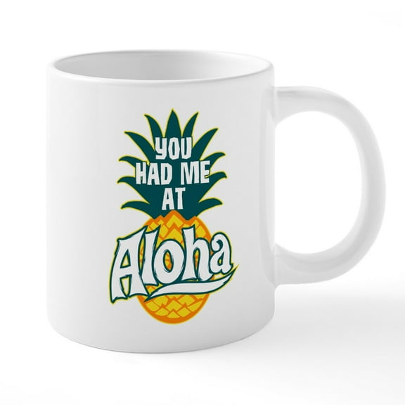 CafePress - You Had Me At Aloha Mugs - 20 Oz White Ceramic Mega Mug
