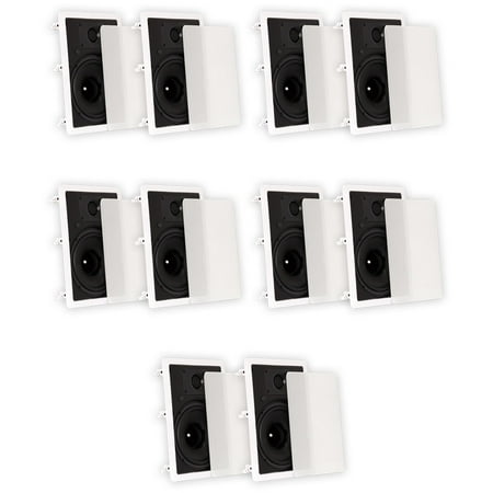 Theater Solutions TS80W In Wall 8″ Speakers Surround Sound Home Theater 5 Pair Pack Theater Solutions TS80W In Wall 8″ Speakers Surround Sound Home Theater 5 Pair Pack