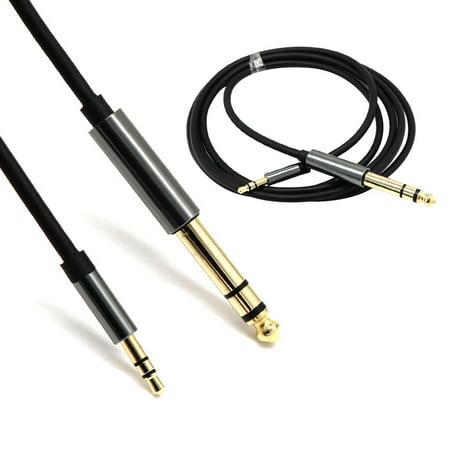 1/4 Phone Jack - 3.5mm Male to 6.5mm 1/4 Inch Male Adapter Jack Stereo Audio Cable Cord for Phone