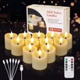 thumbnail image 1 of Velas votivas recargables sin llama IMAGE, paquete de 12 unidades de 4 x 6 cm, 1 of 9