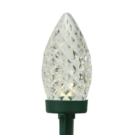 set of 50 warm white led faceted c9 christmas lights on set of 50 warm white led faceted c9 christmas lights on