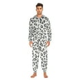 thumbnail image 3 of FORMRS Onesies Pajama for Adults Unisex Hoodie Winter Jumpsuit One Piece Sleepwear, Sizes S-2XL, Gray Leopard Pattern, 3 of 7