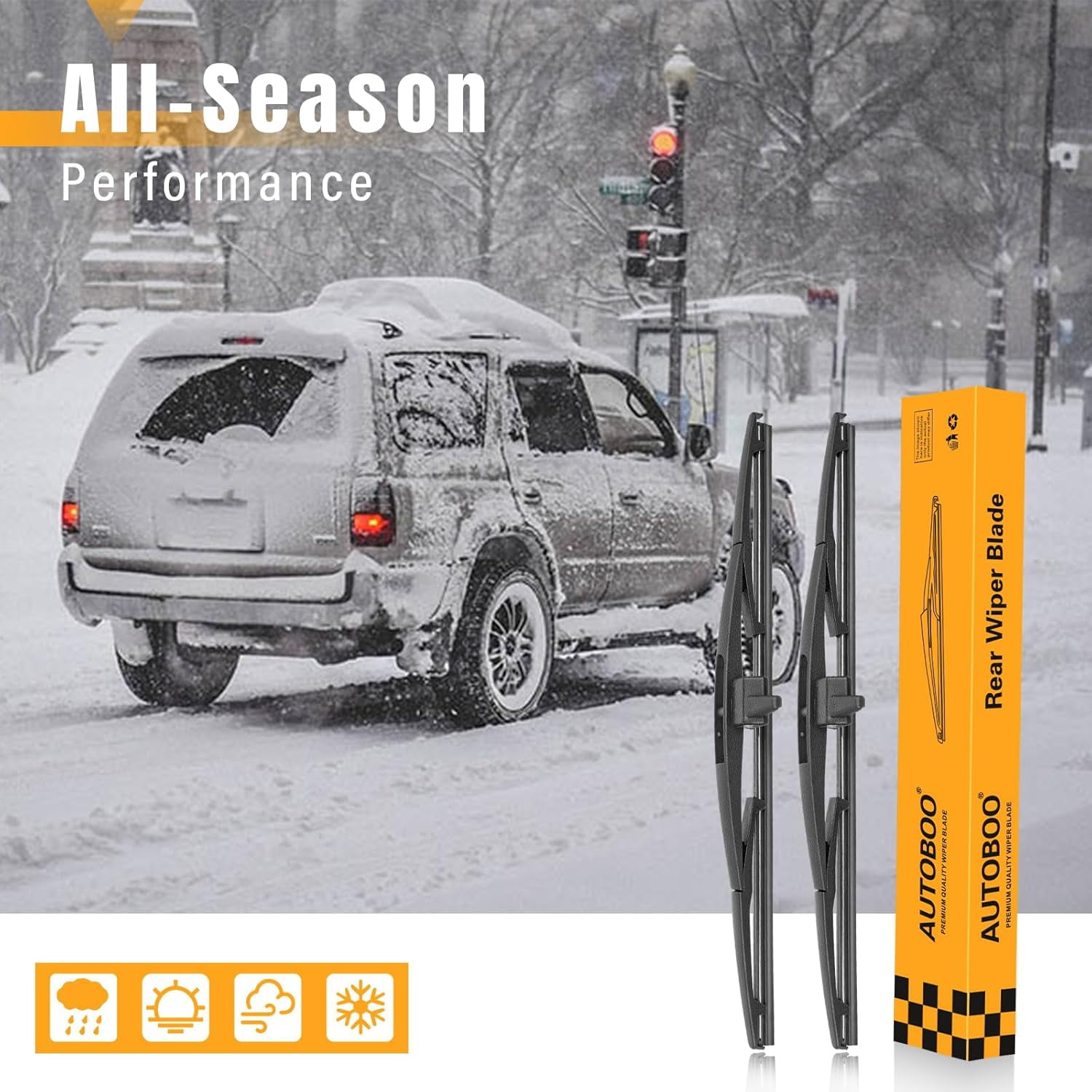 2 Wipers Replacement for Honda Pilot Rear Windshield Wiper Blade 2009-2015,2 Pieces of Rear Wiper Blade 14 inch…