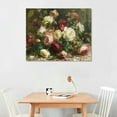 thumbnail image 2 of JRXY  Floral Framed Wall Art, Red Roses Bathroom Art Decor Aesthetic, Canvas Art, Farmhouse Vintage Wall Decor for Bedroom Living Room, Office Still Life Paintings Gifts pattern3, 2 of 6