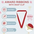 thumbnail image 3 of Uxcell Award Neck Ribbons, Polyester Medal Lanyards with Snap Clip Blank Award Ribbon Red, 3 of 7