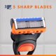thumbnail image 5 of Rastrillo Gillette Fusion5 para hombre de 5 hojas con 1 mango y 3 repuestos, 5 of 9