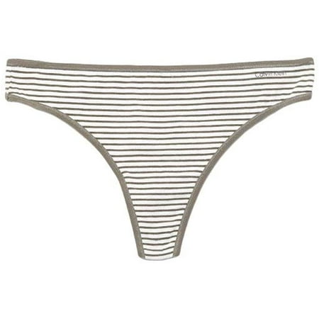 

Calvin Klein Womens Form Thong X-Small Marching Stripe