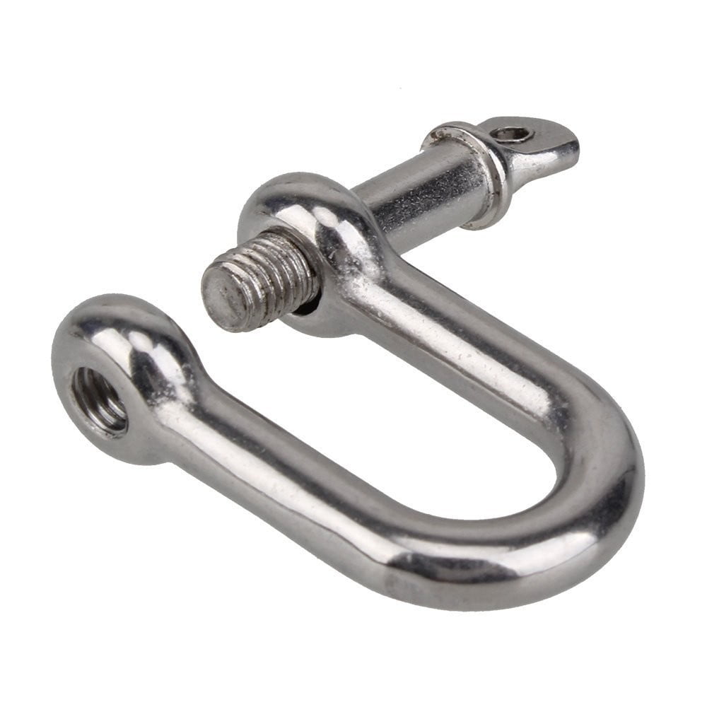 1 x 3/8" D Dee Shackles 10mm Lift Lifting Tow Towing Galvanised Steel 