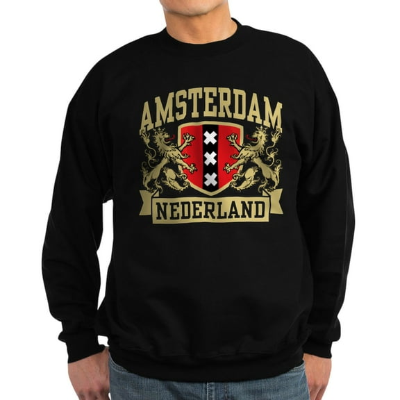 CafePress - Amsterdam Nederland Sweatshirt (Dark) - Classic Crew Neck Sweatshirt