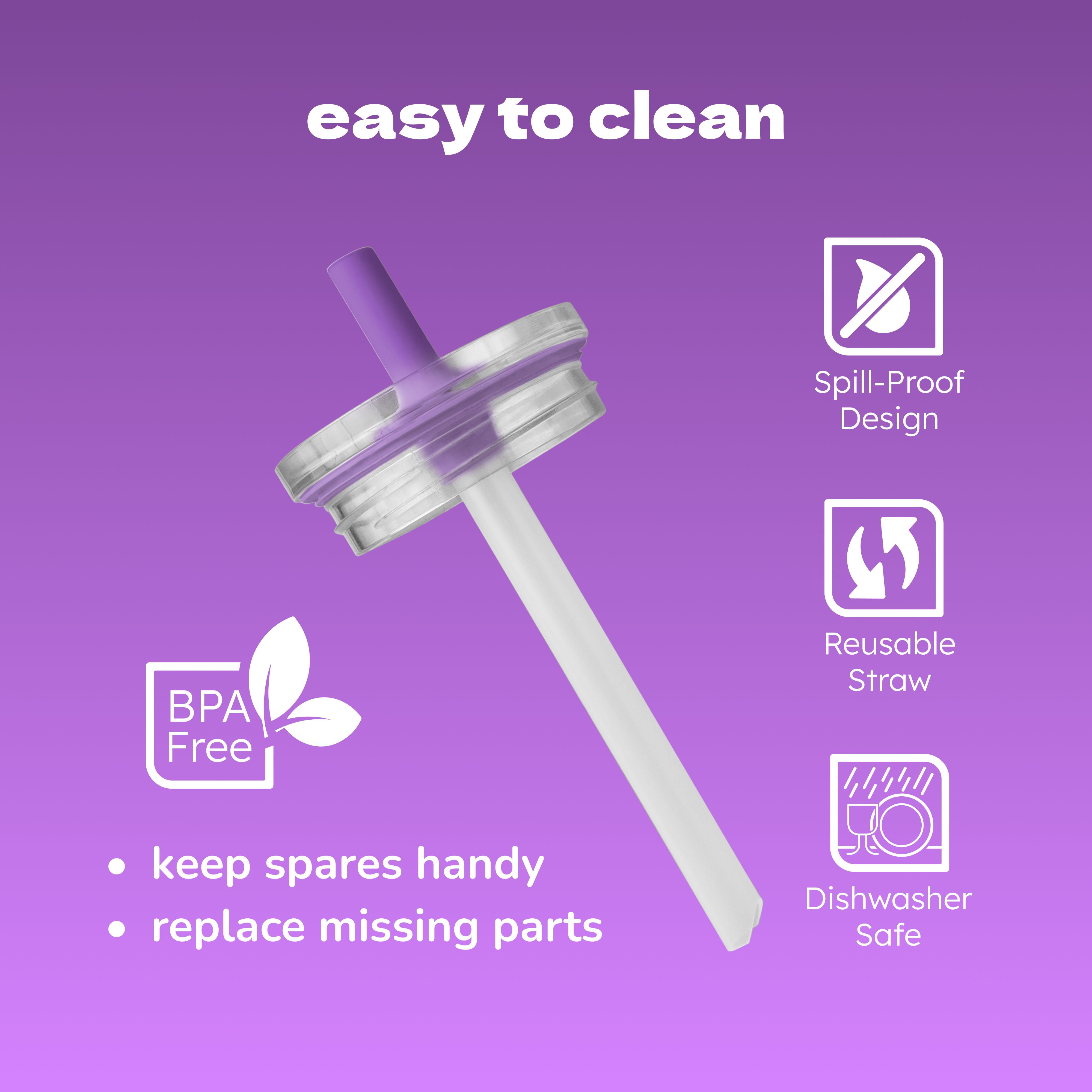 YAYA My First Travel Tumbler Replacement Accessories for Toddlers, Purple