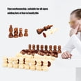thumbnail image 6 of International Chess Game Pieces, adult 32PCS Wooden International Chess Game Set Wood Pieces Without Chessboard Gift Interactive, 6 of 8