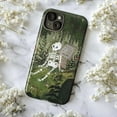 thumbnail image 5 of Cute Skeleton Graveyard Phone Case, Earthy Green Nature and Spooky Charm Phone Cover for iPhone 16 15 14 13 12 11 Pro Max Mini Plus, 5 of 6