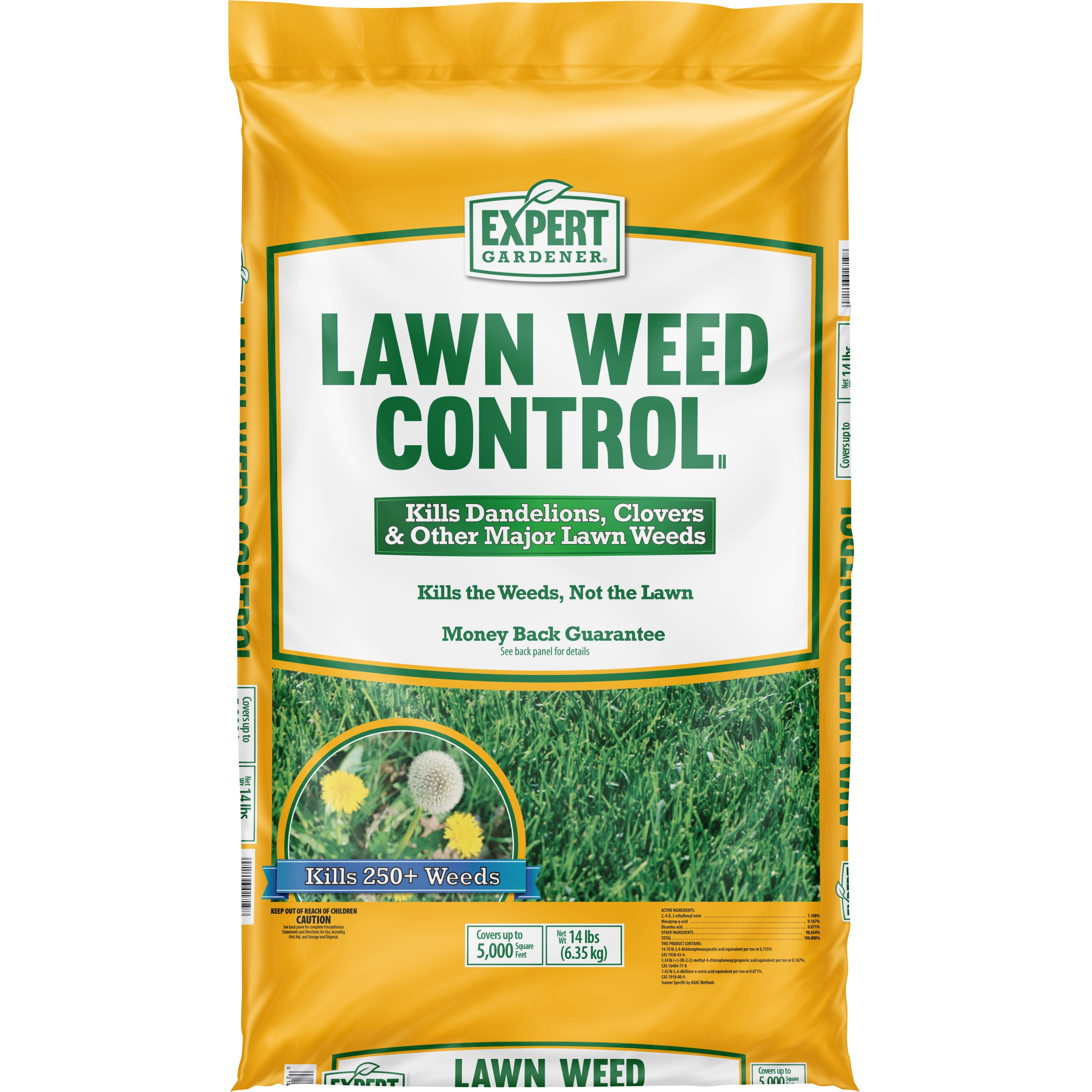 Expert Gardener Lawn Weed Control II Granule Herbicide, Covers 5,000 sq