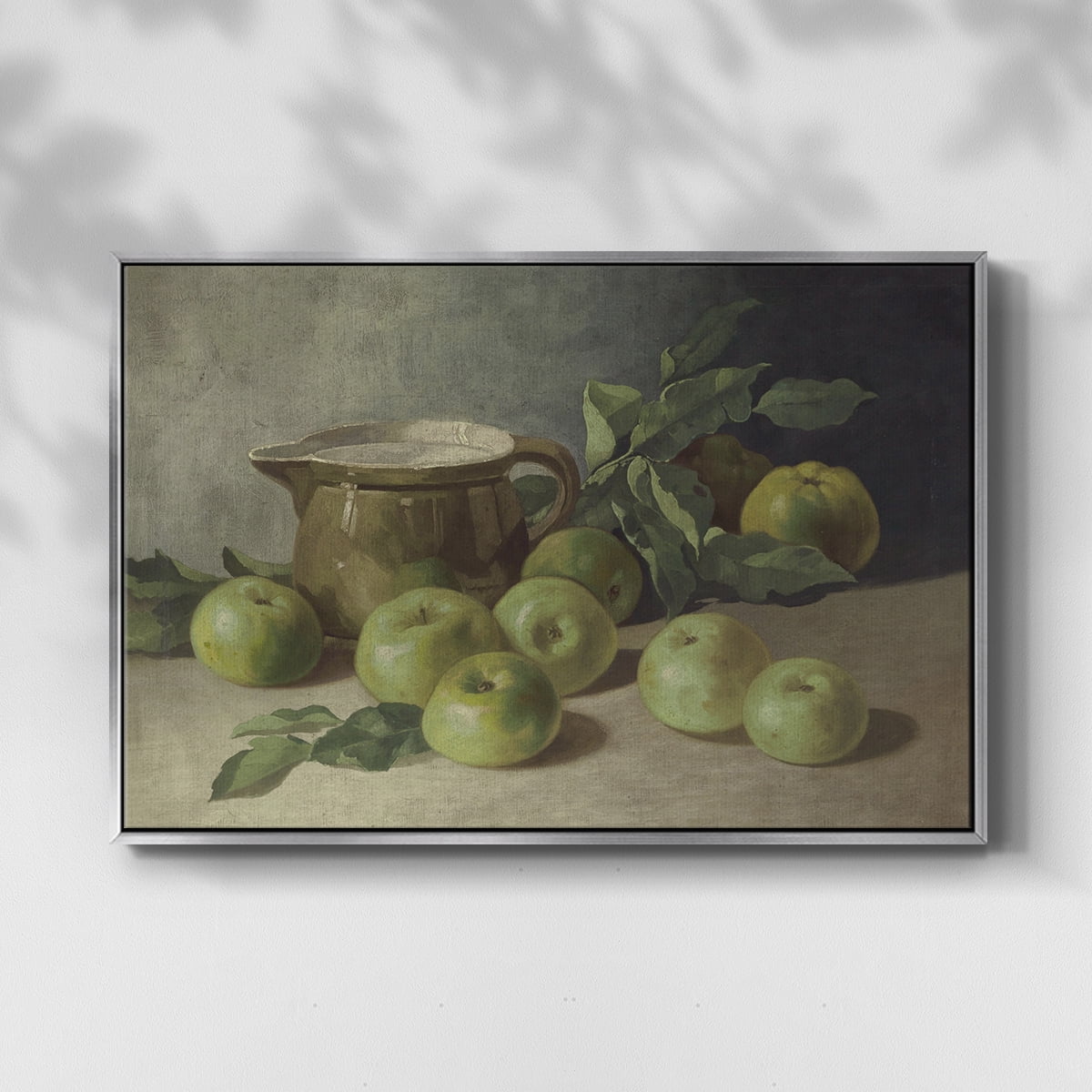 Vintage Botanical Print-LXXXVI By Wexford Home Framed in Silver Wood Gallery Wrapped Canvas 27 in. x 41 in.