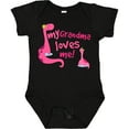 thumbnail image 3 of Inktastic My Grandma Loves Me Girls Dinosaur Girls Baby Bodysuit, 3 of 5