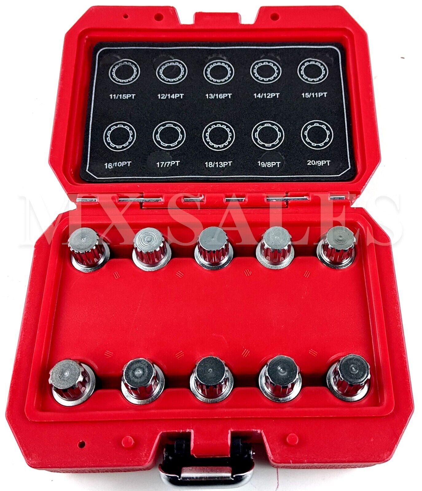 10pcs BMW Master Locking Wheel Nut Key Set AntiTheft Splined Lug Nut