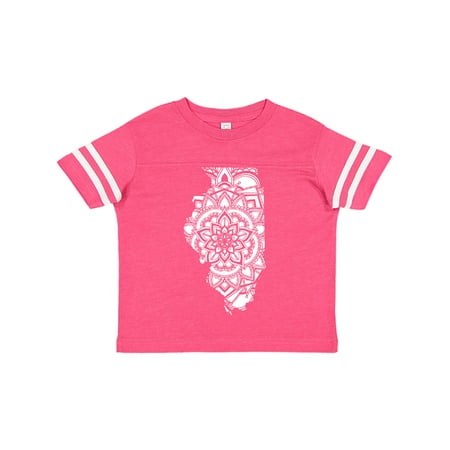 

Inktastic Illinois Silhouette Mandala Gift Toddler Boy or Toddler Girl T-Shirt