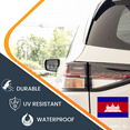 thumbnail image 4 of Magnet Me Up Cambodia Cambodian Flag Vinyl Automotive Magnet Decal, 4x6 Inches, 4 of 7