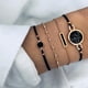 thumbnail image 2 of Conjunto de pulseras boho para mujer, 5 piezas, elegantes pulseras con cuentas negras y forma geométrica, brazaletes y pulseras, conjunto de joyas para mujer y niña, 2 of 6