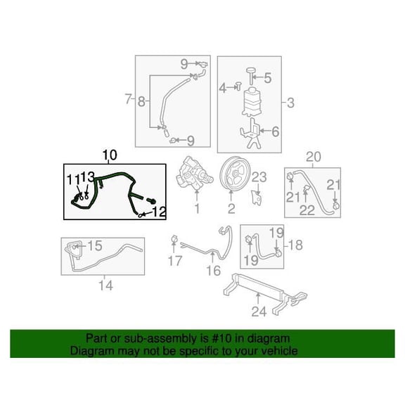 GM 22912855 Hose Asm-P/S Gr Inl
