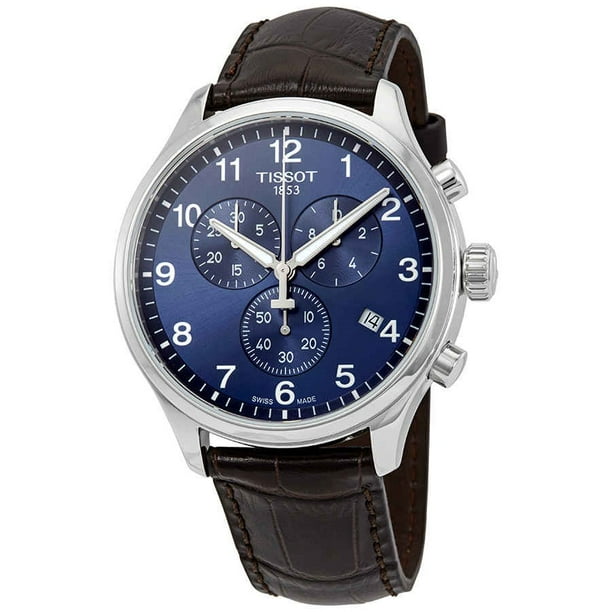 tissot blue face watch