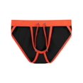 thumbnail image 4 of TANBOM Men's Sexy Triangle Swim Trunks Adjustable Drawstring Bulge Pouch Polyamide Comfortable Black L, 4 of 5