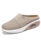 thumbnail image 1 of Sandalias de malla tejida voladora para mujer, mulas informales con suela de colchón de aire, zapatillas deportivas transpirables y livianas, 1 of 4