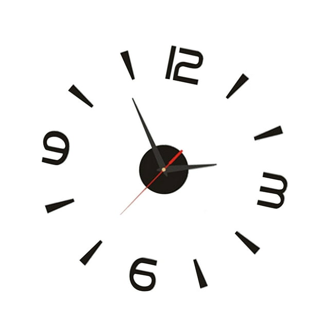 Frameless Wall Clock,DIY Wall Clock 40cm Small Wall Clock DIY Wall Clock Expertly Crafted