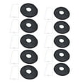 thumbnail image 2 of 10 Uds farol de papel negro puro farolillos de papel redondos cumpleaños boda Halloween decoración de fiesta familiar, 2 of 8