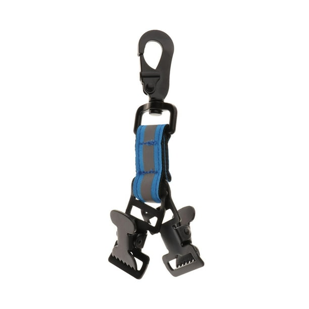Correa para guantes, soporte para guantes de trabajo, equipo de protección para bomberos, portátil y resistente Azul