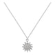 thumbnail image 1 of Collar De Mini Sol De Zirconias Para Muje De Plata 925, 1 of 5