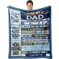 thumbnail image 1 of LHSHID Dad Blanket Gifts for Fathers Day for Dad Gift from Daughter Dad Gift from Son to My Dad Hero Friend Blanket for Sofa Bed Birthday for Father from Son Daughter 50"x60", 1 of 7