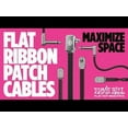 thumbnail image 2 of Ernie Ball Flat Ribbon Patch Cables, Black, Multi-Pack, 2 of 2