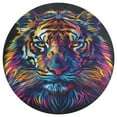 thumbnail image 3 of Tiger Animal Graffiti Round Small Area Rug, Print Non Slip Washable Floor Mat, Soft Throw Rug for Living Room, Powder Room Entryway, Bathroom, Bedside, 3 of 6