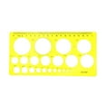 thumbnail image 3 of Langgg Ruler Portable Students Rulers Measuring Tool Template Geometric Circle Stencil Supply Professional Carpenter School Yellow, 3 of 7