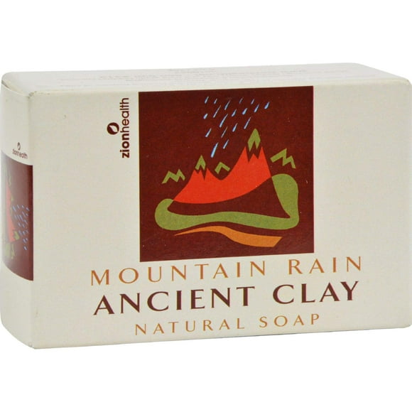 Zion Health Jabón de Arcilla Natural Lluvia de Montaña 6 Oz