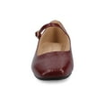 thumbnail image 6 of Journee Womens Carrie Wide Width Buckle Square Toe Mary Jane Dress Flats, Widths Available, 6 of 9