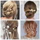 thumbnail image 3 of Paquete de 26 peines laterales para el pelo de novia de boda+horquillas para el pelo en forma de U, accesorios de flores y perlas, tocados, 3 of 7