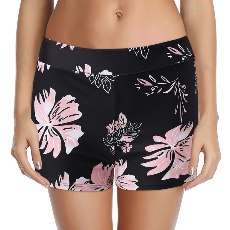 Hesxuno High Waist Swim Shorts for Women Women High Waist Bikini