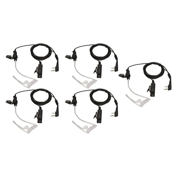 Talkie Walkie Talkie Earpiece K Head 2 Pin Ruido Reducción de Ruido Atar Con Micrófono para BF 888S BF 777S BF 666S BF UV5R