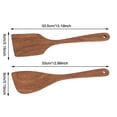 thumbnail image 3 of ACDANC 2026 New Unfinished Teak Wooden Spatula - Natural Non-Scratch Cooking Utensil - Cooking Utensils Wooden Spatula for Cooking, 3 of 7