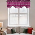 thumbnail image 3 of Mexico Leopard Tie Up Valances Curtain, Adjustable Kitchen print Rose Red Valances for Windows Decor, Rod Pocket Short Curtains Set for Bedroom/Bathroom, 42"x18", 3 of 9
