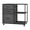 Black-3 Drawer, variant on Ktaxon Rolling File Cabinet Under Desk Printer Stand with Shelves Adjustable, Mobile Lateral Filing Cabinet for Home Office, Fits Letter for Home Office, Brown